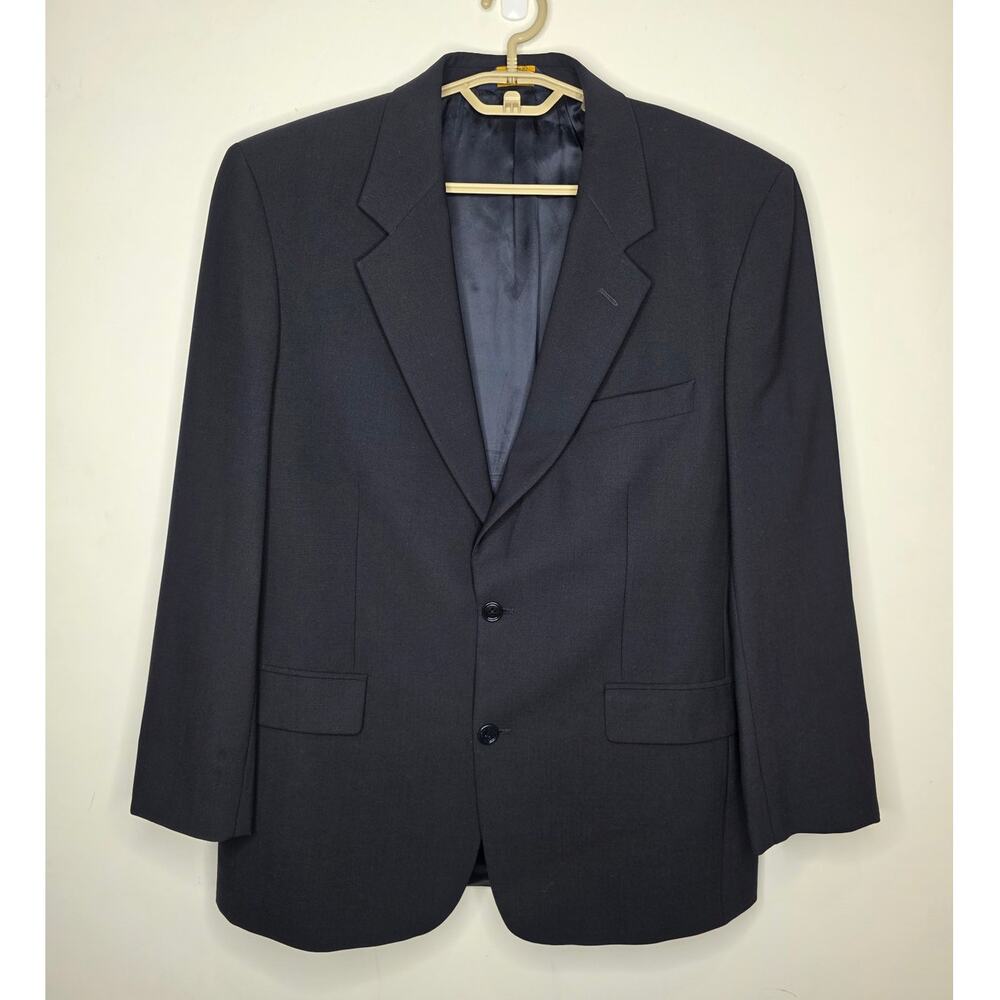 Brooks Brothers Brooksease black wool suit jacket blazer - 40R corporate dressy